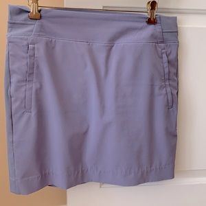 Athleta 16”Brooklyn Skort Light Gray/Periwinkle Size 10